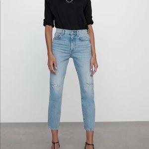 Zara New Slim Cropped Jeans Size 2